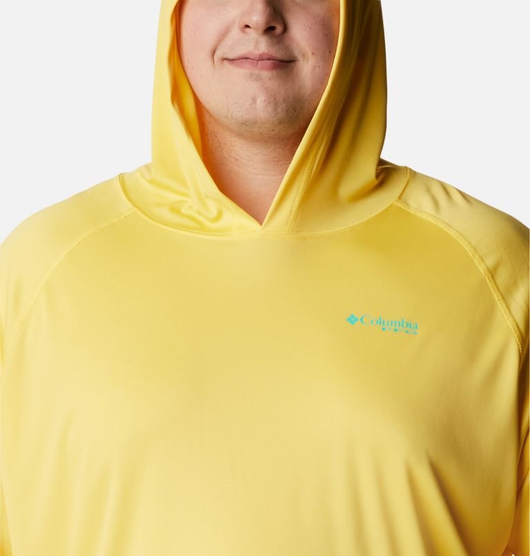 Men's Columbia PFG Terminal Tackle Hoodie Yellow | Plus Size CA-AL48C